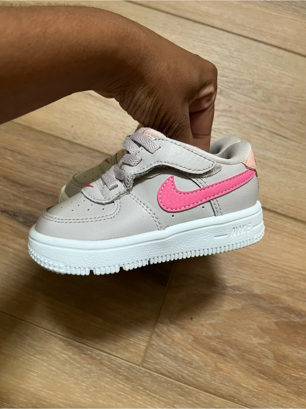 Nike air force 1 low mauve pink swoosh sneakers shoes 6C
